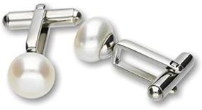 img 1 attached to Pearlina Cufflinks Freshwater Cultured Stainless