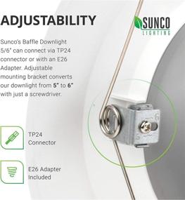 img 2 attached to 🔆 Sunco Lighting 16 Pack 5/6 Inch Dimmable LED Recessed Downlight - Baffle Trim, 13W=75W, 6000K Daylight Deluxe, 965 Lumens, Damp Rated, Simple Retrofit Installation - UL Listed