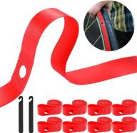 🚴 pack of 8 rim strip bicycle rim tape + 2 bicycle tire levers | high pressure bike inner tube for 26 inch or 700c wheels logo