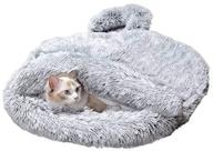 large grey weepaww pocket cat bed: cozy indoor blanket pet bed logo