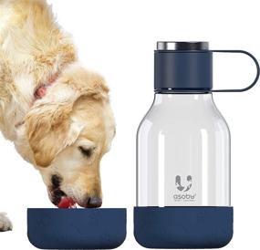 img 1 attached to 🐾 Asobu Tritan Water Bottle: Convenient 50 Ounce Capacity with Attached Dog Bowl