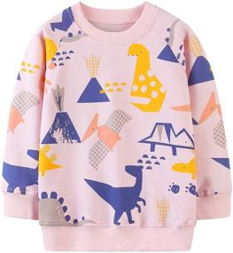 img 2 attached to Bumeex Toddler Girl Cotton Crewneck Christmas Sweatshirt Clothing Set