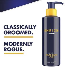 img 3 attached to Gillette Men's Enrich Beard and Face Wash, 7.3 fl oz - Enhance your grooming routine!