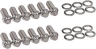 arp 4001209 stainless steel header bolts, polished finish, 12-point heads, 12-piece set logo