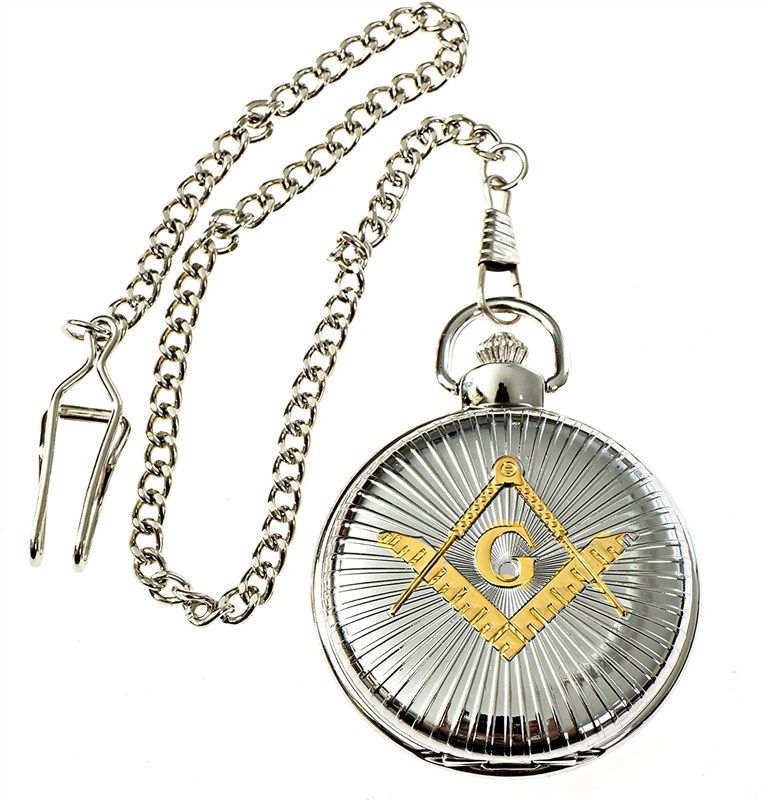 Shining Square Compass Silver Masonic 标志