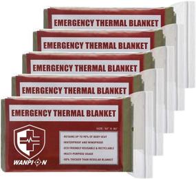 img 4 attached to 🌊 Waterproof Emergency Survival Blankets - Essential Occupational Health & Safety Products for Marathons and Emergency Response Equipment