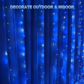 img 1 attached to Enhance Your Space with LED Curtain Lights: Remote Control, USB Powered Fairy Lights with 10 Twinkling Strings - Perfect for Bedroom, Dormitory, and Christmas Decoration!