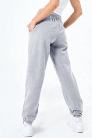 img 2 attached to EFAN Women's Fleece Sweatpants: Warm and Cozy Baggy Pants for Fall, Comfy Oversized Joggers, High Waisted Cotton Lounge Trousers with Convenient Pockets