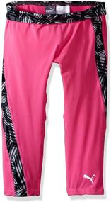 img 4 attached to 💪 Powerful Performance: PUMA Girls' Active Legging Capri for Dynamic Movement