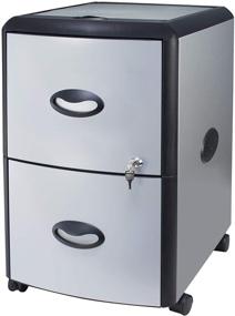 img 4 attached to 🗄️ Black Storex 61352A01C File Cabinet, 19 x 15 x 25 inches