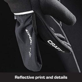 img 2 attached to Black X-Large Craft Hybrid Weather 2-in-1 Cycling Mitten Gloves for Biking