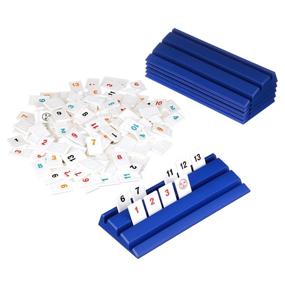 img 1 attached to Experience the Ultimate Rummikub Fun with the Pressman 108648 6 Player Game