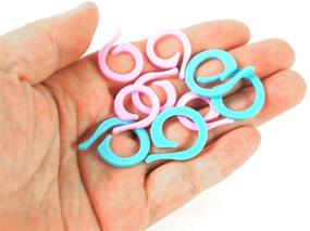 img 1 attached to Vibrant Split Ring Stitch Markers - All-in-One Set for Knitting & Crochet (Mixed Size-40pcs)