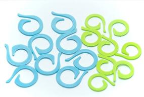 img 4 attached to Vibrant Split Ring Stitch Markers - All-in-One Set for Knitting & Crochet (Mixed Size-40pcs)