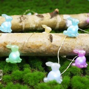 img 2 attached to 🐰 BOHON Easter Decoration Lights: Bunny LED String Lights for Indoor Party Decor