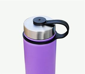 img 1 attached to 🚰 QICAIPO Wide Mouth Sport Water Bottle Lid: Hydro Flask Compatible, Sleek Modern Design, Stainless Steel Replacement Flat Cap