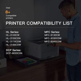 img 1 attached to 🟨 E-Z Ink (TM) Yellow Compatible Toner Cartridge Replacement for Brother MFC-9130CW HL-3170CDW HL-3140CW HL-3180CDW MFC-9330CDW MFC-9340CDW HL-3180CDW DCP-9020CDN - 1 Pack