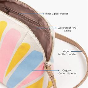 img 2 attached to Stylish and Sustainable: EcoRight Organic Canvas 👜 Crossbody Bags - Water-Resistant Mini Purse for Women