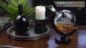 img 2 attached to 🥃 Impressive Whiskey Decanter Globe Set: A Must-Have for Whiskey Enthusiasts