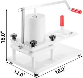 img 3 attached to 🍔 VBENLEM Commercial Burger Patty Maker: 55mm/2.15inch & 130mm/5inch Hamburger Press Machine, PE Material withTabletop Fixed Design - 5inch, White