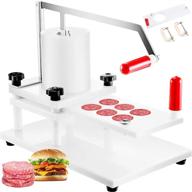 🍔 vbenlem commercial burger patty maker: 55mm/2.15inch & 130mm/5inch hamburger press machine, pe material withtabletop fixed design - 5inch, white logo