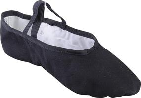 img 3 attached to 🩰 Comfortable and Stylish Baiwu Canvas Ballet Slipper for Women and Girls with Split Sole