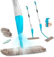 🧹 500ml refillable bottle spray mop for dry wet floor cleaning, 360 degree spin, glorider extendable flexible arm mop with 2pcs double-sided washable mop pads - ideal for hardwood, laminate, and ceramic tile surfaces logo