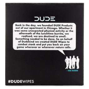 img 1 attached to Dude Wipes Flushable Wet Wipes: 30 Individually Wrapped Travel Wipes, Unscented with Vitamin-E & Aloe - Septic & Sewer Safe