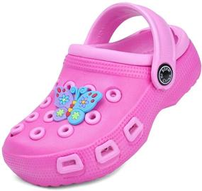 img 4 attached to Slippers Lightweight Shockproof Non Slip U720SSKDDX Rose 26 Boys' Shoes