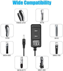 img 2 attached to 🔌 SoulBay Charger Cord for Wahl Trimmer Clipper 9818 9818L 9854L 9864 9876L 9880L 9888L Lithium Ion Beard Shaver Groomer - 4.2V AC Adapter, S003HU0420060 S004mu0400090 Class 2 Power Supply Replacement