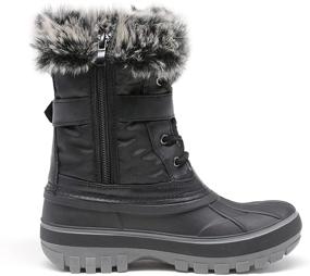 img 2 attached to DREAM PAIRS Outdoor Fur Lined Insulated Waterproof Boys' Shoes