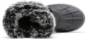 img 1 attached to DREAM PAIRS Outdoor Fur Lined Insulated Waterproof Boys' Shoes