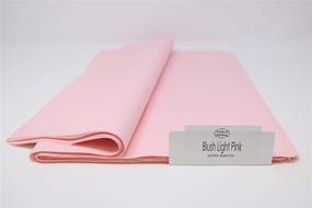 img 1 attached to 🎀 Light Pink Blush Tissue Paper - 96 Sheets - 15"x20" - Gift Wrapping, Pom Poms, Gift Bags, Paper Flowers, Party Decorations - Colors of Rainbow