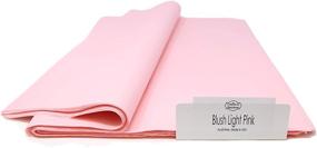 img 2 attached to 🎀 Light Pink Blush Tissue Paper - 96 Sheets - 15"x20" - Gift Wrapping, Pom Poms, Gift Bags, Paper Flowers, Party Decorations - Colors of Rainbow