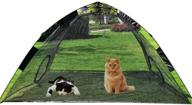 suyyi portable large pop up pet cat tents enclosures house for patio indoor & outdoor for cats puppies rabbits & small animals - quick to open, can be used independently or connected to tunnels logo