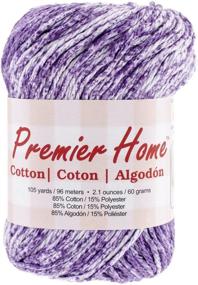 img 1 attached to 🎨 Optimized Home Cotton Yarn - Premier Yarns: Violet Splash