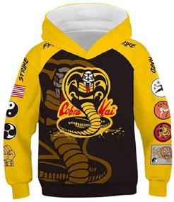 img 2 attached to 🥋 Karate Dojo Hoodies: Stylish Sweatshirts for Kids – Casual, Hooded Pullover Outwear