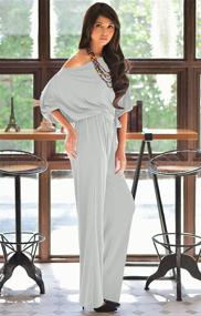 img 1 attached to 👗 Stunning KOH Shoulder Jumpsuit - Women's Clothing for Jumpsuits, Rompers & Overalls