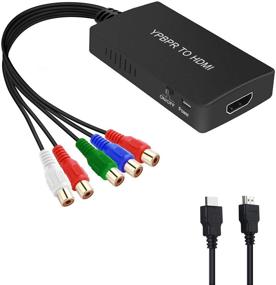 img 4 attached to 🔌 Высококачественный компонент в HDMI конвертер для DVD PSP Xbox PS2 N64 - Полный HD 1080P аудио-видео адаптер для HDTV Monitor и проектора.