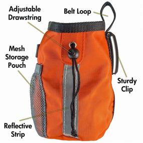 img 3 attached to 🐾 Convenient and Durable BarkOutfitters Dog Treat Pouch: Carry Snacks and Toys with Ease - Available in Red, Orange and Blue