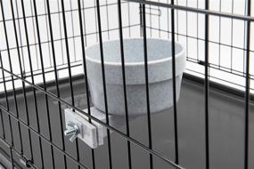 img 1 attached to Lixit Quick Lock Cage, Crate, and 🐶 Kennel Bowls: Convenient and Secure Feeding Solutions for Dogs