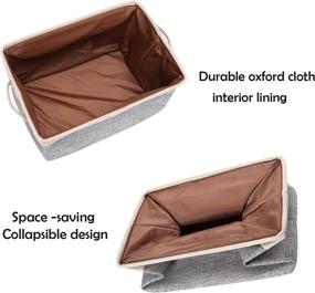 img 2 attached to HOKEMP Foldable Storage Bins [3-Pack]: Maximize Space & Organization with 14.9" spacious design!