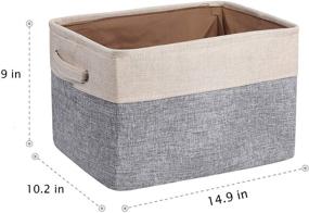 img 1 attached to HOKEMP Foldable Storage Bins [3-Pack]: Maximize Space & Organization with 14.9" spacious design!
