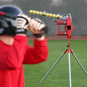 img 3 attached to 🔥 Heater Sports Deuce 75 MPH Two Wheel Baseball Pitching Machine - Perfect for Kids, Teens, Adults, Teams - Ideal for Pitching Machine Baseballs & Real Baseballs - Includes Convenient Automatic Ballfeeder