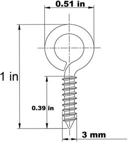 img 2 attached to Болты с резьбой «AxeSickle» для глазка и глаза