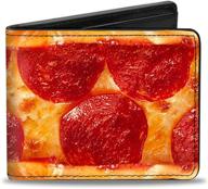 🌶️ pepperoni men's accessories: buckle down pu bifold wallet logo