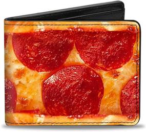 img 4 attached to 🌶️ Pepperoni Men's Accessories: Buckle Down PU Bifold Wallet