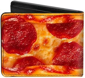 img 3 attached to 🌶️ Pepperoni Men's Accessories: Buckle Down PU Bifold Wallet