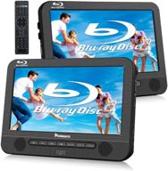 🚗 naviskauto 10.1" dual car dvd players: blu ray, rechargeable battery, 1080p video, hdmi out, sync screen, dolby audio, av in & out, usb sd (host dvd player+ slave monitor) logo