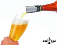 🍺 tappro - bottle beer aerator for home use, enhance draft beer flavor from bottles with pry-off caps, achieve a fuller headed draft beer taste, perfect for your favorite beer logo